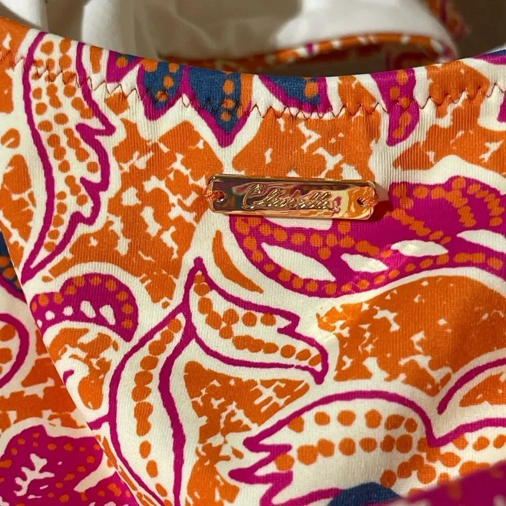 Cleobella Vibrant Floral Ruffle Swimsuit